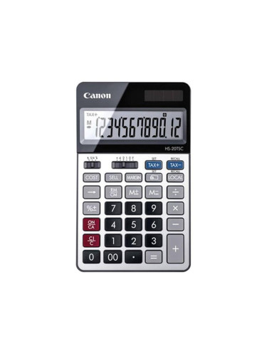 Настолен калкулатор Canon HS-20TSCDBL, 12-разряден, сив