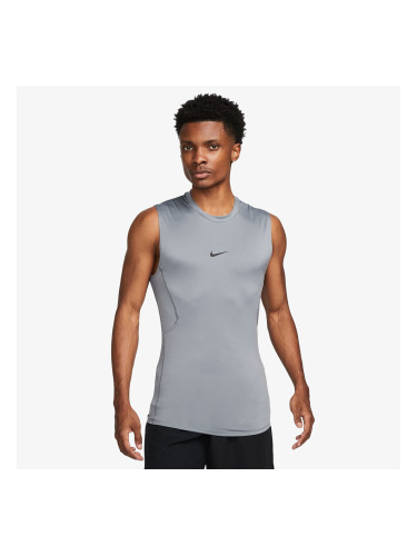 Nike Pro Men's Dri-FIT Tight Sleeveless Fitness Top Smoke Grey/ Black L