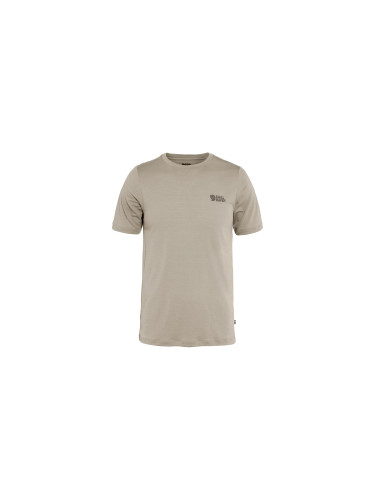 Fjällräven Abisko Wool Logo SS M Мъже - Тениски Fjällräven - Кафяв - F86977-114-L - Size: L