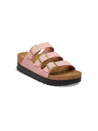 Birkenstock Florida Flex Platform Nubuck Leather Narrow Fit Pink Clay Жени - Сандали Birkenstock - Розов - 1031402-3.5 - Size: 3.5