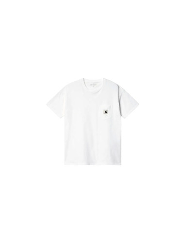Carhartt WIP W' S/S Pocket T-Shirt White Жени - Тениски Carhartt WIP - Бял - I032215_02_XX-L - Size: L