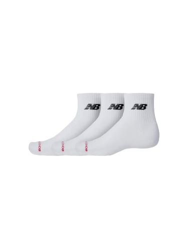 New Balance Everyday Ankle - 3 Pack LAS51303WK Unisex - Чорапи New Balance - Бял - LAS51303WK-M - Size: M