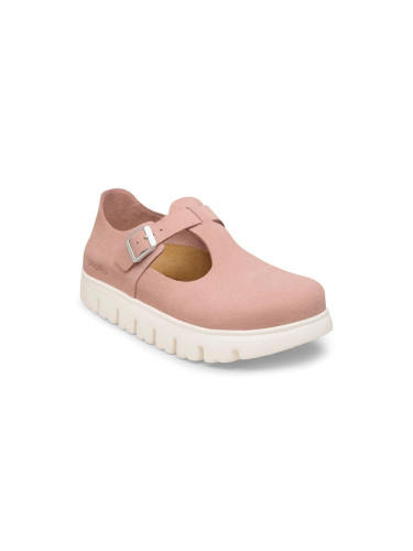 Birkenstock Paris Chunky Suede Leather Narrow Fit Pink Clay Жени - Сандали Birkenstock - Розов - 1031242-4.5 - Size: 4.5