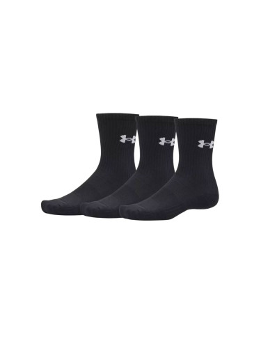 Under Armour Performance Cotton 3p Crw Unisex - Чорапи Under Armour - Черен - 6009685-008-4-7 - Size: 4-7