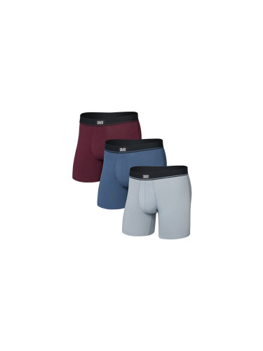 Saxx Essential Cotton BB Fly 3PK Multicolor SXPP3EC-TIM Мъже - Бельо Saxx - Многоцветен - SXPP3EC-TIM-L - Size: L