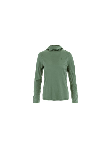 Fjällräven Abisko Wool Hoodie W Green Жени - Суитшърти и блузи с качулка Fjällräven - Зелен - F14600265-614-L - Size: L
