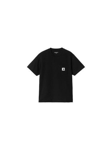 Carhartt WIP W' S/S Pocket T-Shirt Black Жени - Тениски Carhartt WIP - Черен - I032215_89_XX-L - Size: L