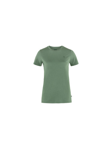 Fjällräven Abisko Wool SS W Green Жени - Тениски Fjällräven - Зелен - F84101-614-L - Size: L