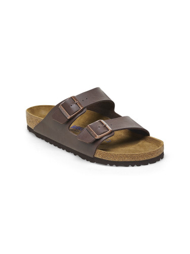 Birkenstock Arizona Soft Footbed Birko-Flor Regular Fit dark brown Unisex - Сандали Birkenstock - Кафяв - 451161-10.5 - Size: 10.5