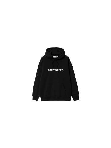 Carhartt WIP W' Hooded Carhartt Sweatshirt Black Жени - Суитшърти и блузи с качулка Carhartt WIP - Черен - I033648_0D2_XX-L - Size: L