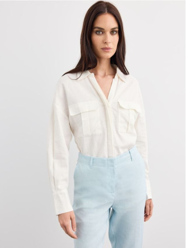 Mohito - LADIES` SHIRT - кремaво