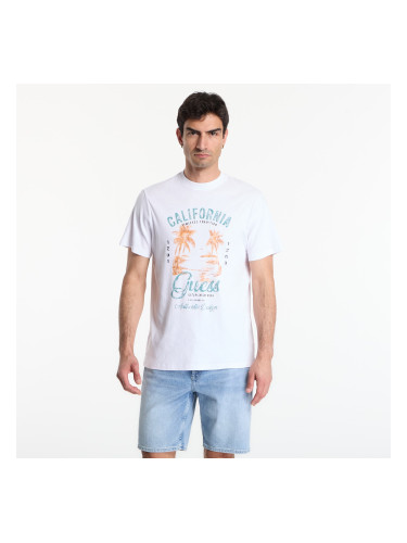 Тениска GUESS Cn Ss Summer Slub Tee Pure White S