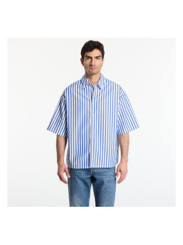 Риза Urban Classics Striped Short Sleeve Summer Shirt White/ Blue L