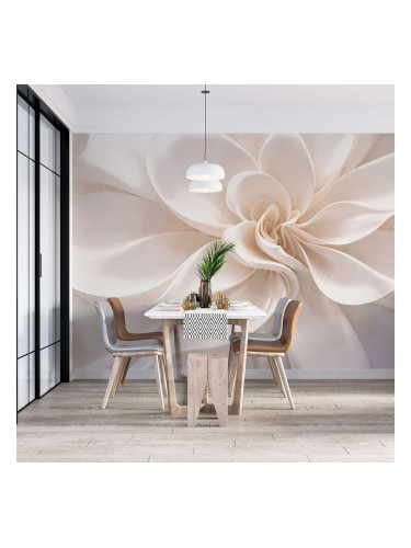Фототапет бежово цвете с 3D ефект