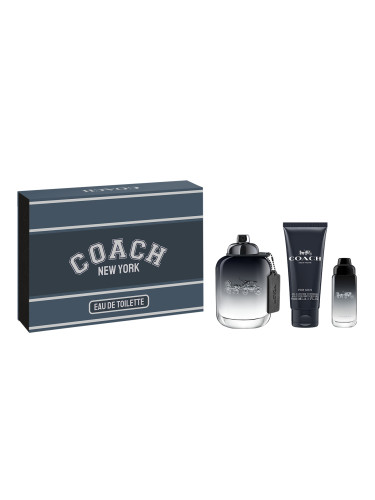 КОМПЛЕКТ COACH Men Eau De Toilette + Travel Spray + Shower Gel Тоалетна вода (EDT) мъжки 100ml