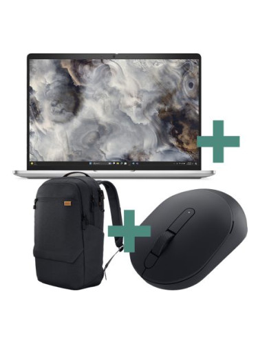 КОМБИНАЦИЯ С ПОДАРЪК Dell Pro 16 Plus PB16250 16" FHD+ IPS Intel Core Ultra 5 235U vPro Enterprise 16GB RAM 512GB SSD No CR Win11Pro - Platinum Silver + Dell EcoLoop Premier Backpack 14-16 CP7625 - Black + Dell Pro Compact Silent Mouse MS355 - Black