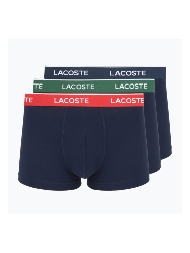 Мъжки боксерки Lacoste 5H12997 3 чифта navy blue/green/red/navy blue