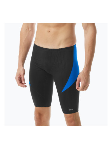 Мъжки шорти за плуване тип клин TYR Durafast Elite Oceanid Jammer black/blue