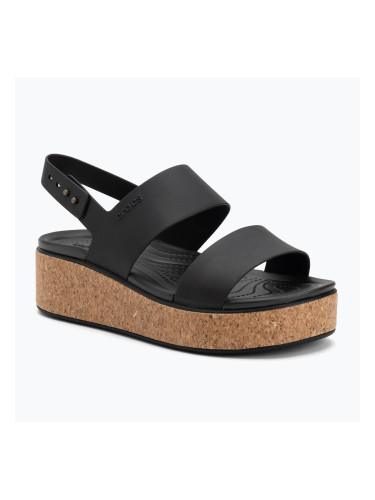 Дамски сандали Crocs Brooklyn Cork Low Wedge black/black