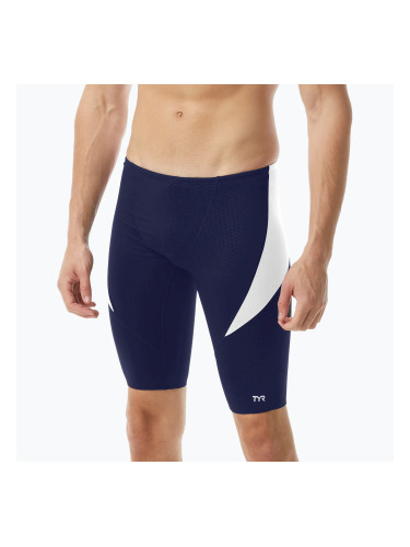 Мъжки шорти за плуване тип клин TYR Durafast Elite Curve Splice Hexa Jammer navy/white