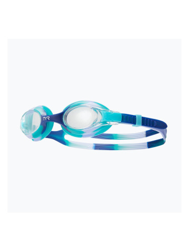 Детски очила за плуване TYR Swimple Tie Dye Non-Mirrored clear/purple/teal
