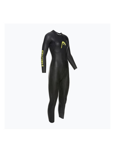 Дамски костюм за триатлон HEAD Ow Free 3.2 black/yellow