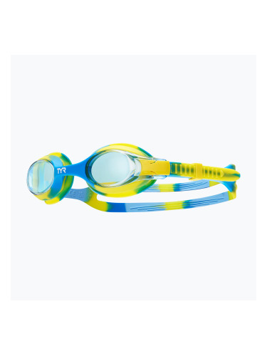 Детски очила за плуване TYR Swimple Tie Dye Non-Mirrored blue/green/yellow