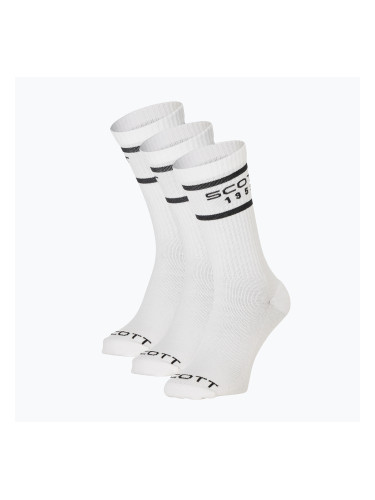 Чорапи SCOTT Retro Casual Crew 3 pairs white/black