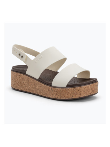Дамски сандали Crocs Brooklyn Cork Low Wedge chalk