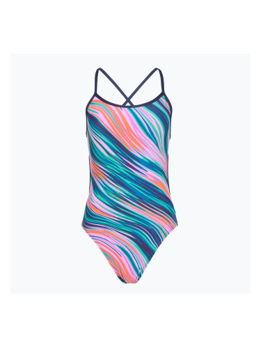 Дамски цял костюм за плуване TYR Durafast Elite Riptidal Trinityfit pink/multi
