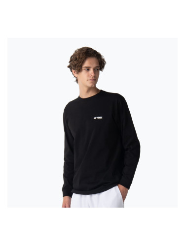 Мъжка тениска с дълъг ръкав за тенис YONEX 16879 Practice black