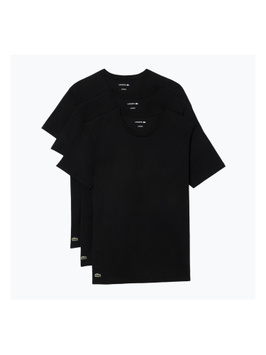 Мъжка тениска Lacoste TH9010 3-pack black
