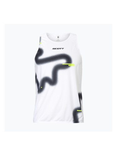 Мъжка тениска за бягане SCOTT RC Run Tank white/black