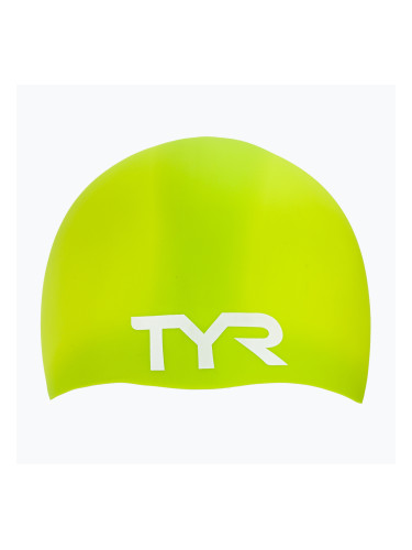 Шапка за плуване TYR Wrinkle Free Silicone limelight