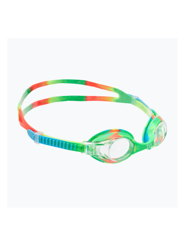 Детски очила за плуване TYR Swimple Tie Dye Non-Mirrored clear/ green/ orange