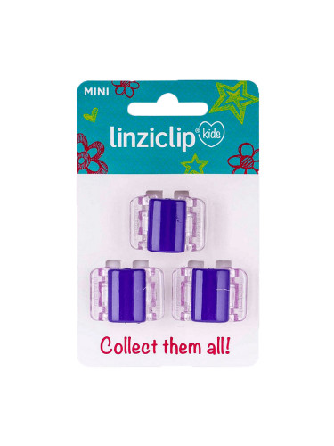 Щипка за коса детска малка пурпур Linziclip kids MINI