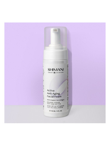Пяна за лице с Витамин C и колаген Shimani BO:FI Active Anti-Aging Facial Foam
