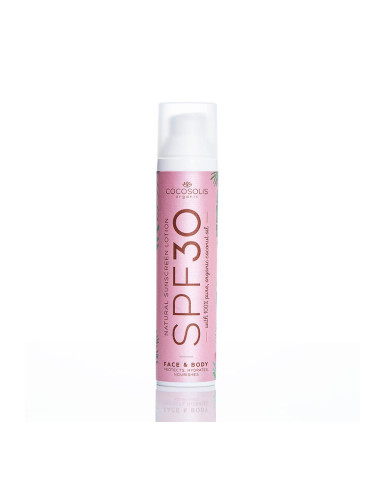 Слънцезащитен лосион с SPF30 COCOSOLIS Natural Sunscreen Lotion