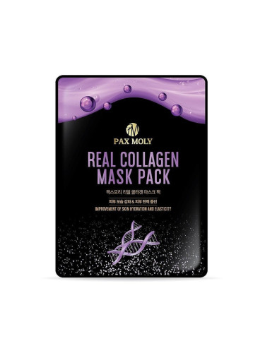 Хидратираща шийт маска за лице с колаген PAX MOLY Real Collagen Mask Pack