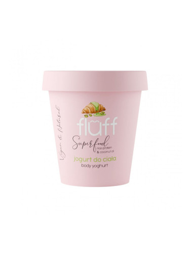 Дълбоко подхранващ йогурт за тяло с оризов протеин – Шамфъстък FLUFF Body Yoghurt