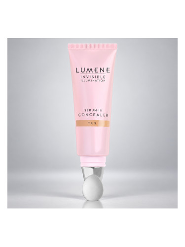 Серум-коректор с озаряващ финиш с масажен апликатор Lumene Invisible Illumination [KAUNIS]