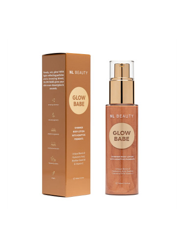 Лосион За Тяло С Блестящи Частици GLOW BABE NL Beauty