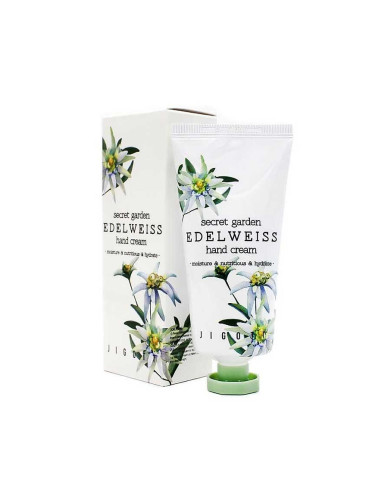 Крем за ръце с еделвайс растителни екстракти и бета -глюкан Jigott Secret Garden Edelweiss Hand Cream