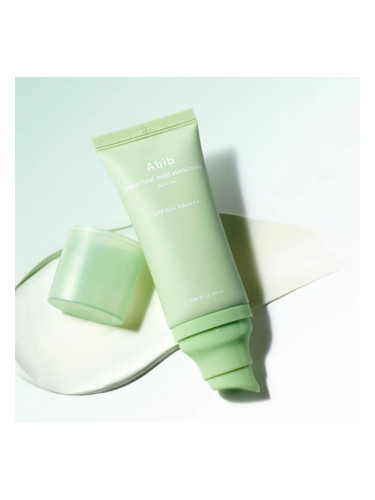 Минерален слънцезащитен крем SPF50+ ABIB Heartleaf Mild Sunscreen Relief Tube