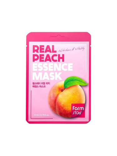 Маска за лице с екстракт от праскова FarmStay Real Peach Essence Mask