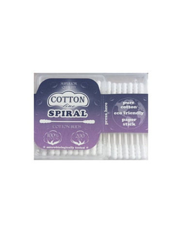 Клечки за уши Cotton Line Spiral