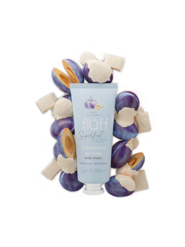 Подхранващ крем за тяло – Сини сливи в шоколад FLUFF Nourishing Body Cream