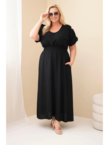 Рокля Kesi Plus Size Maxi с волани на талията