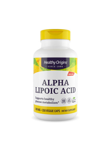 Алфа-липоева киселина 300 mg х 150 капсули Alpha Lipoic Acid Healthy Origins