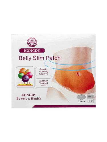 Belly Slim Patch/ Пластири за отслабване (в коремната област) x 5 бр, KONGDY